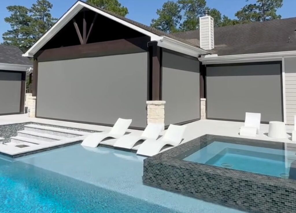 pool patio shades and screens in houston tx